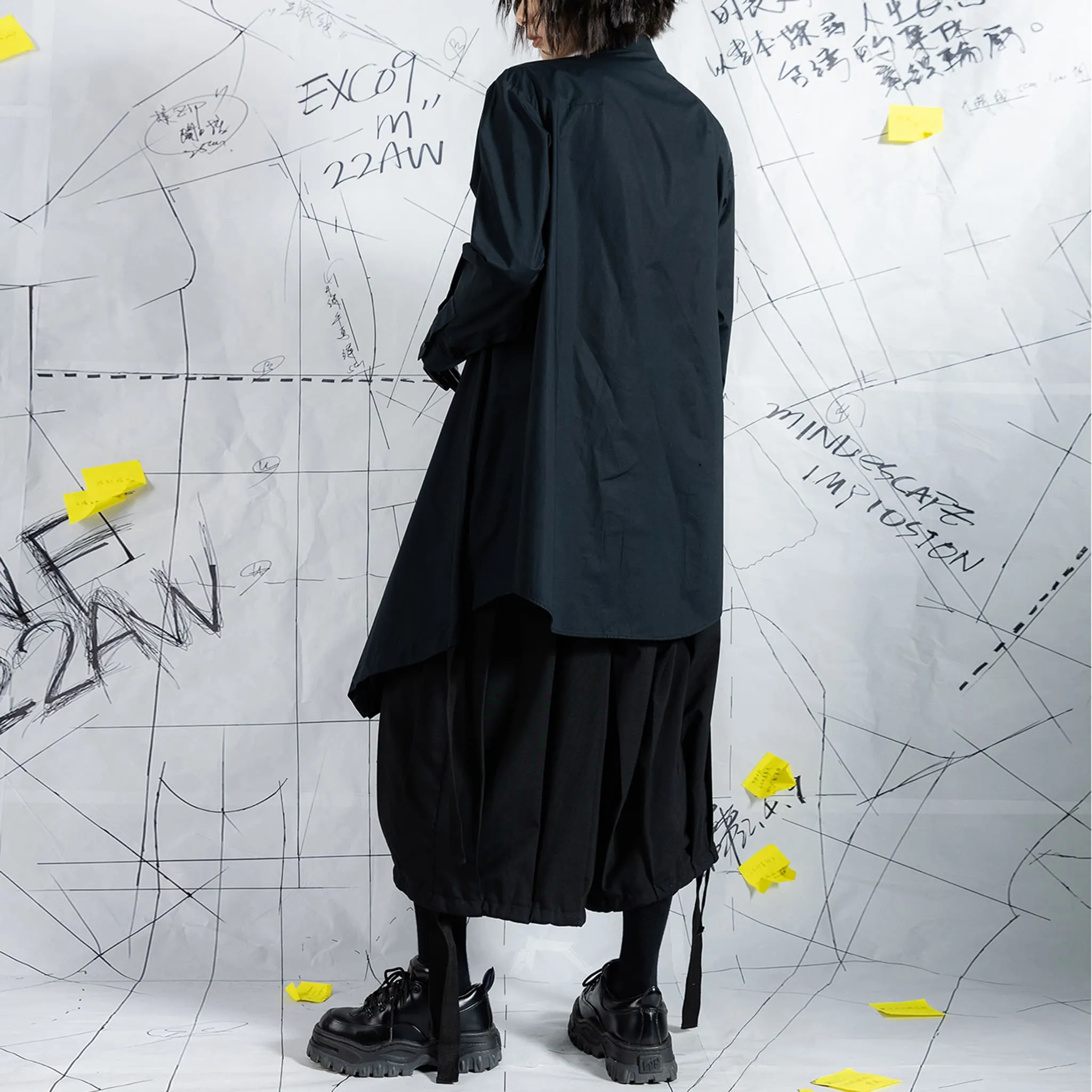 Book Page Structure Long Shirt With Straps