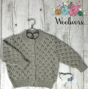 Eight Eyelet Cardigan Knit Kit