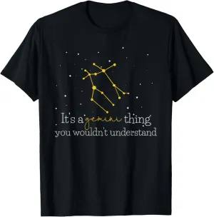 Funny Horoscope Gemini Astrology Zodiac Sign T-Shirt