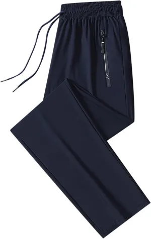 Hiking Pants Men Waterproof Lightweight Running Joggers Quick Dry Athletic Pant Sports and Outdoors with Zipper Pockets