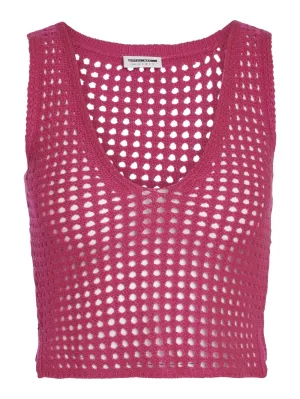 Knitted top Noisy may Hope, fuchsia