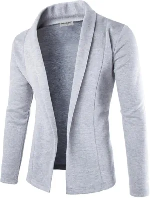 Mens Stylish Casual Cardigan Sweater Comfortable Slim Fit Fall 2023 Winter Coats Shawl Collar Soft Fabric V Neck Jackets