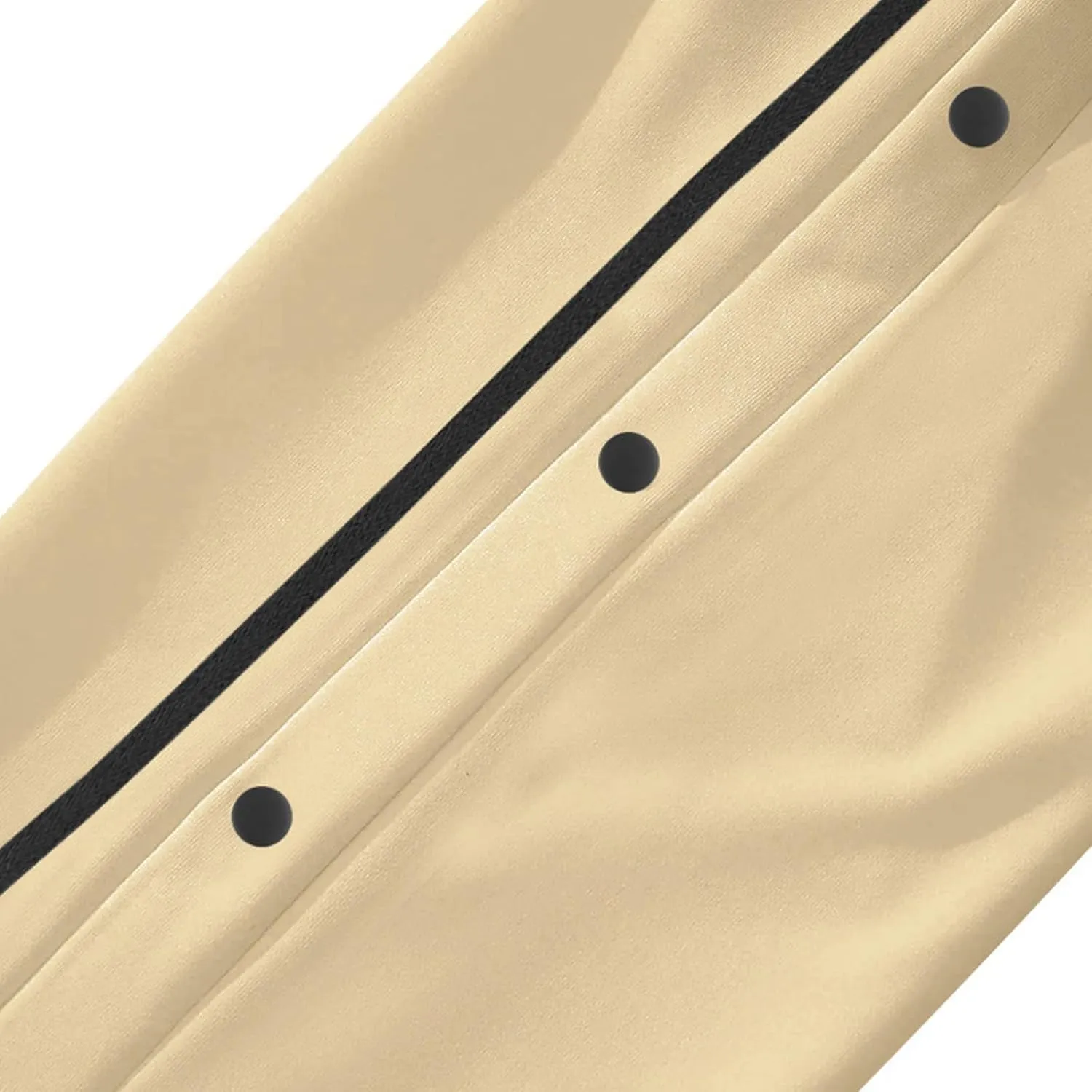 Mens Tear Away Sweatpants Waist Drawstring Elastic Wide Leg Basketball Pants Side Split Snap Baggy Joggers Pants