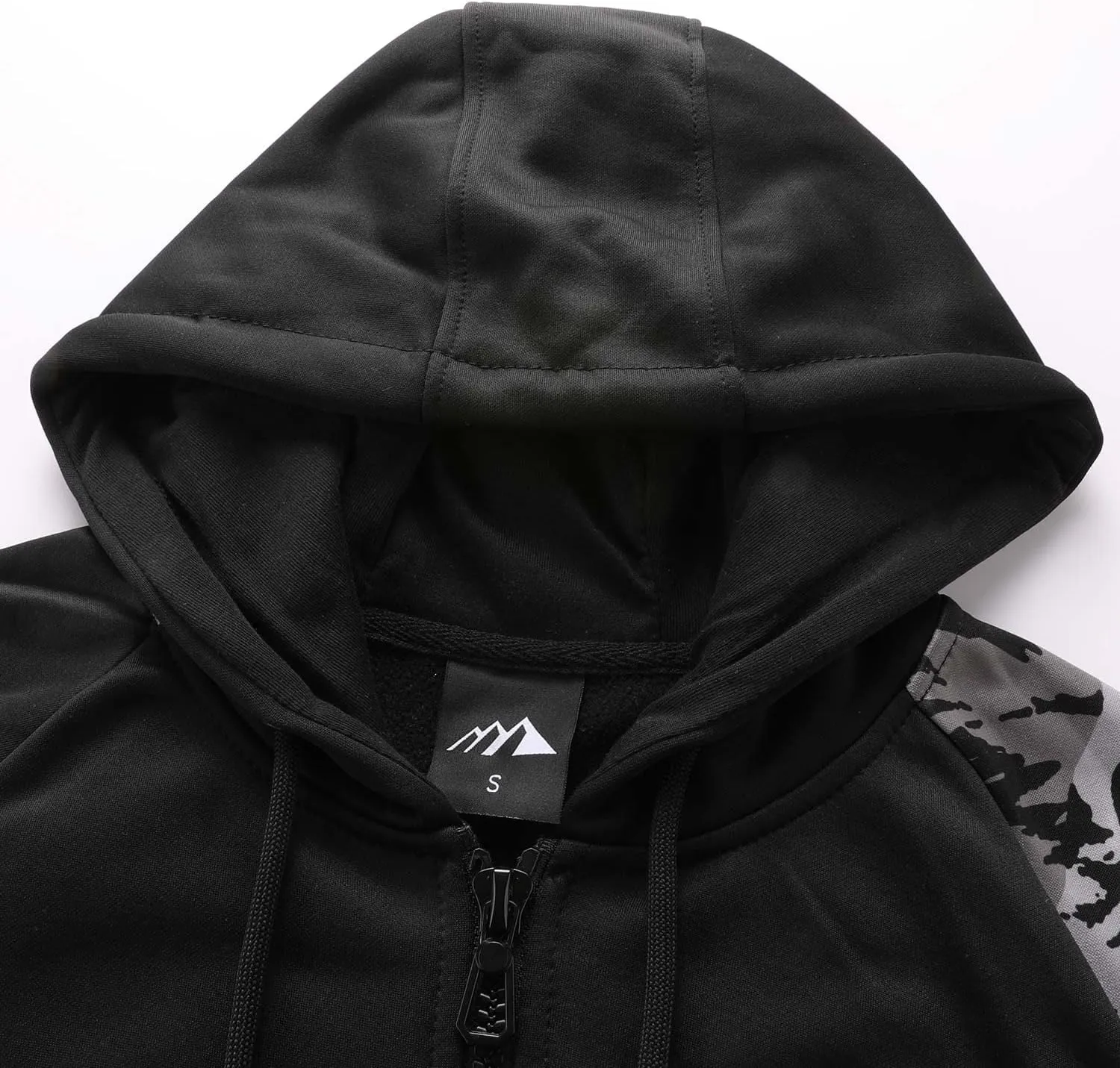 Men's Zip Up Color Block Hoodie Fleece Gym Workout zippered Sweatshirt Fashion Long Sleeve Hooded WIth Pocket