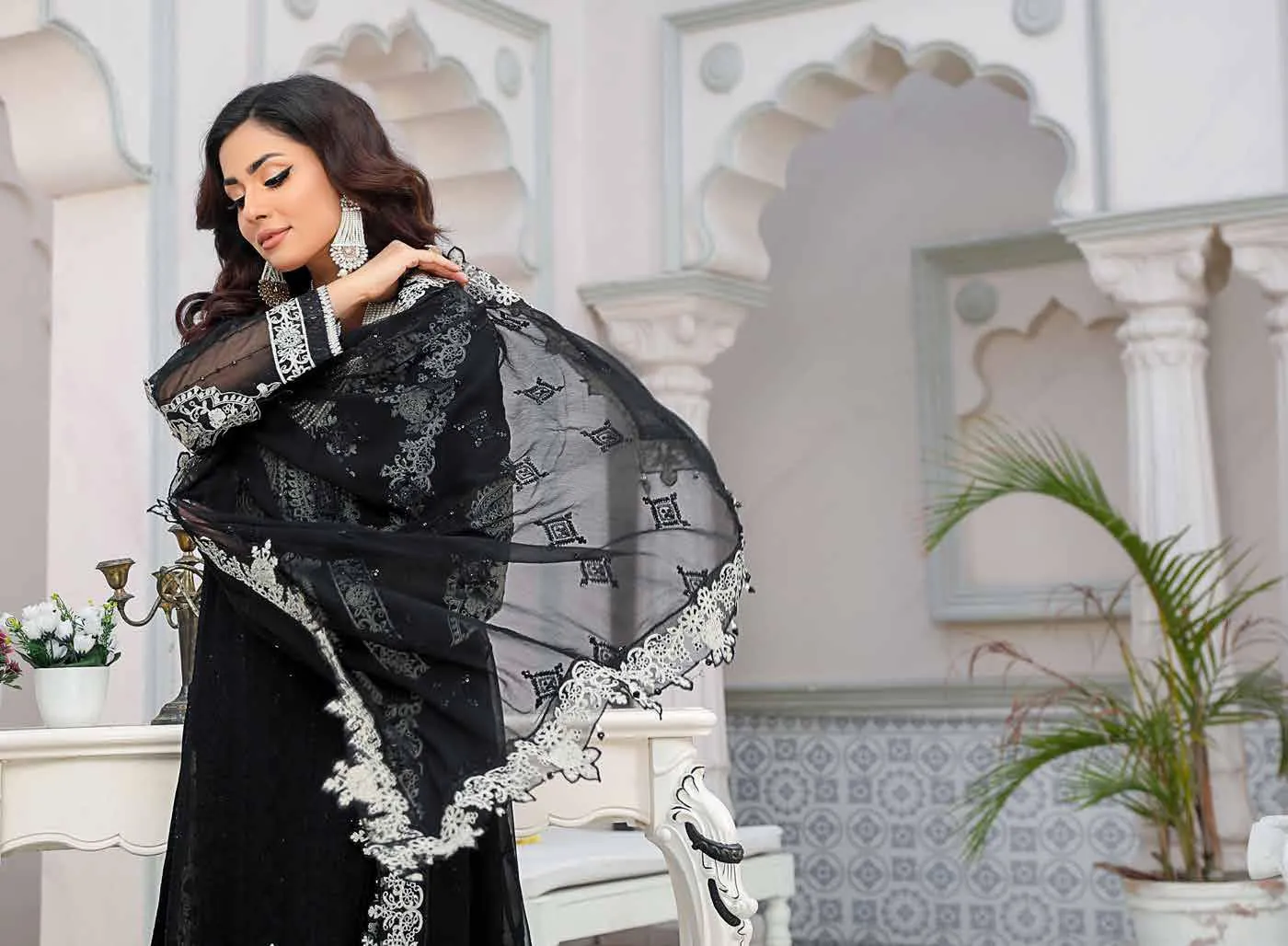 Poshak Mehrab Luxury Chiffon Collection – D-1