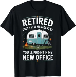 Retirement Retired Funny Camper Camp Camping T-Shirt