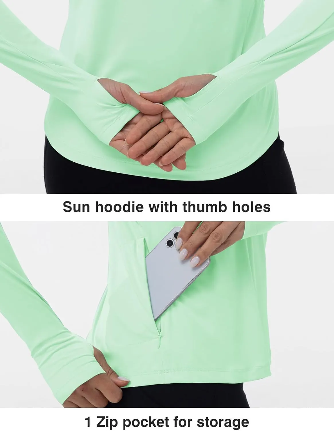 TBMPOY Womens UPF 50  Sun Protection Hoodie Shirt Long Sleeve Fishing Hiking Outdoor UV Shirt Lightweight