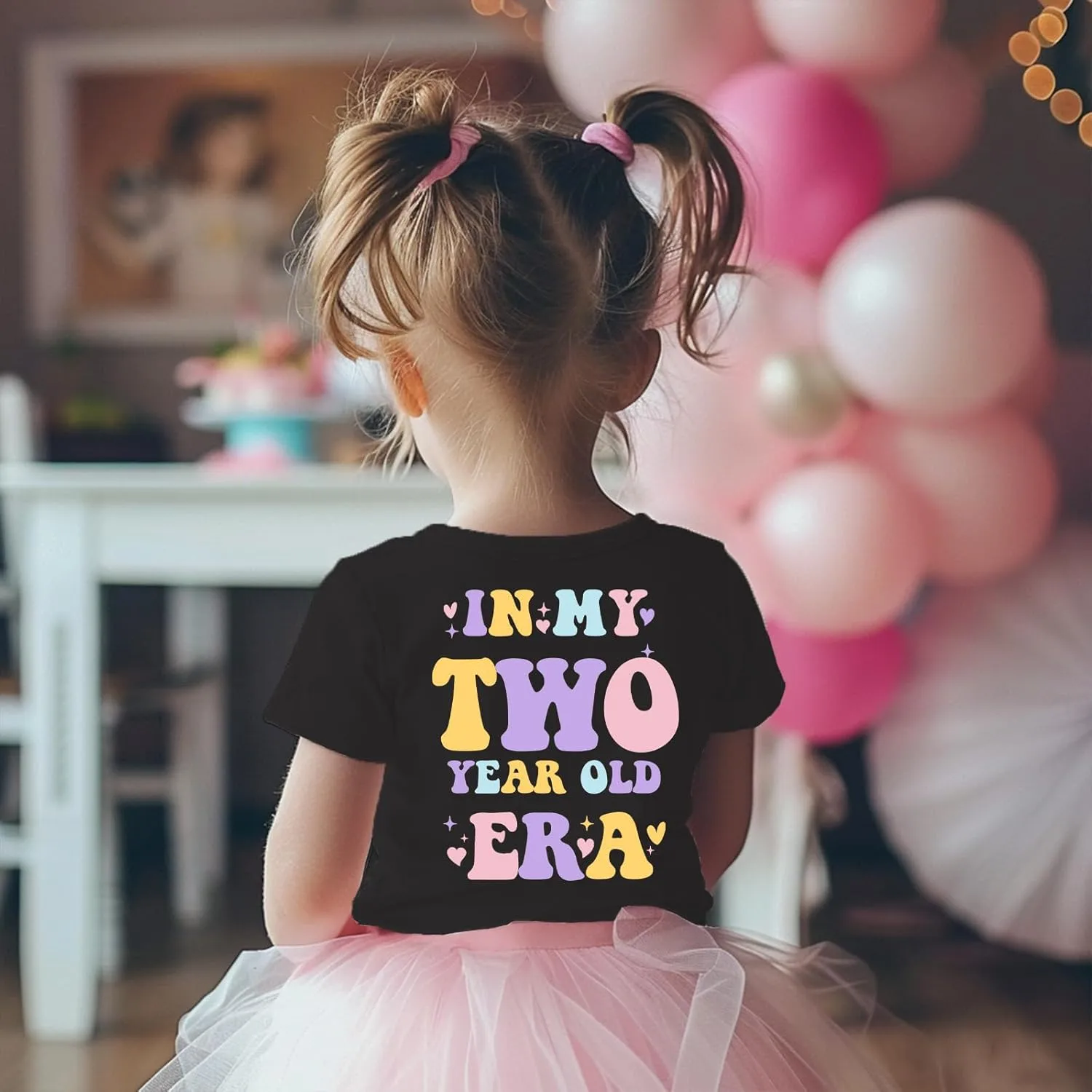 Toddler GILR Two Three Four Five Birthday Shirt in My Two-Five Years Old Era T-Shirts